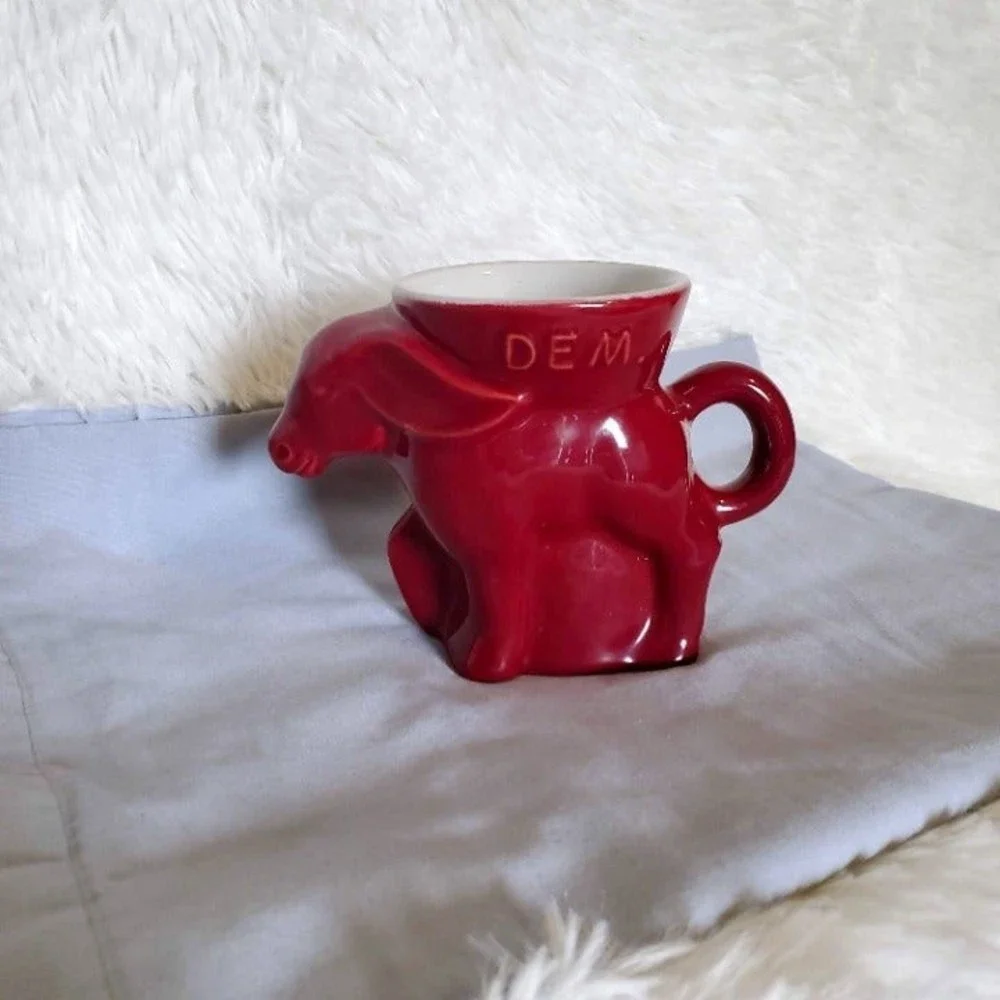 Vintage 1984 Frankoma Pottery Political Mugs - Democrat - Picture 2 of 4